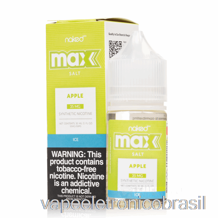 Vape Recarregável Ice Apple - Naked Max Salt - 30ml 35mg